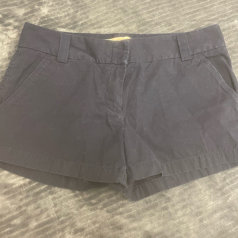 J. Crew Women's High Waist Black Shorts